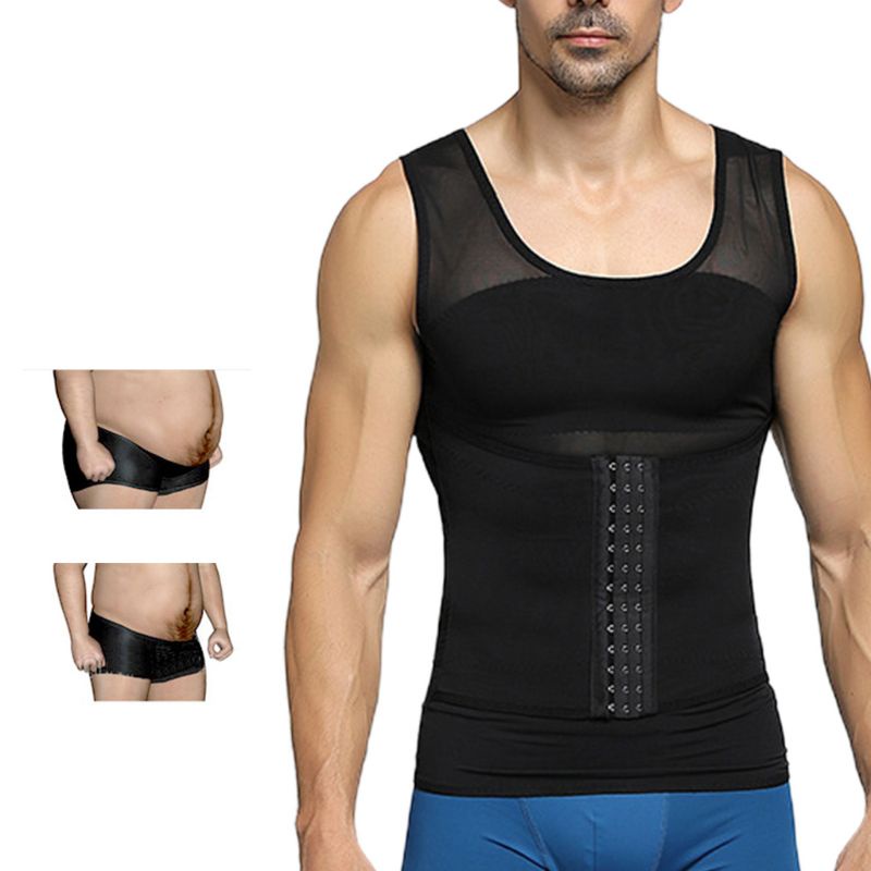 Áo Ba Lỗ Định Hình Eo Có Thể Điều Chỉnh Cho Nam