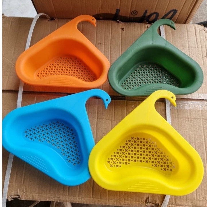 Khay rổ lọc rác nhựa treo vòi rửa cổ thiên nga tiện lợi