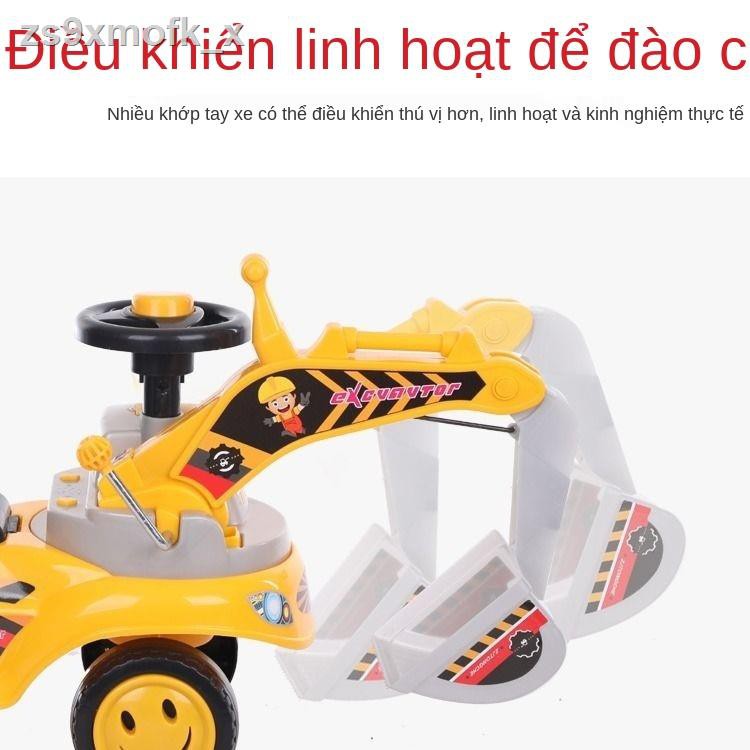Máy xúc lớn cho trẻ em có thể ngồi hoặc ngồi trên xe máy xúc Yo-Yo Car, Xe xoắn, Xe đồ chơi, Xe kỹ thuật