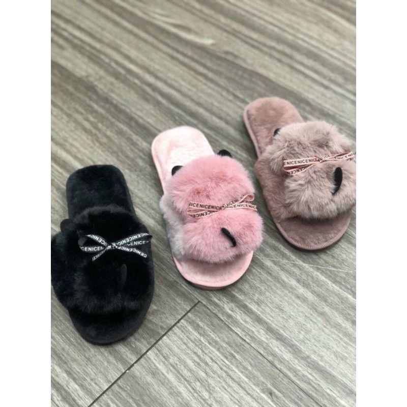 Dép lông hình hồ ly