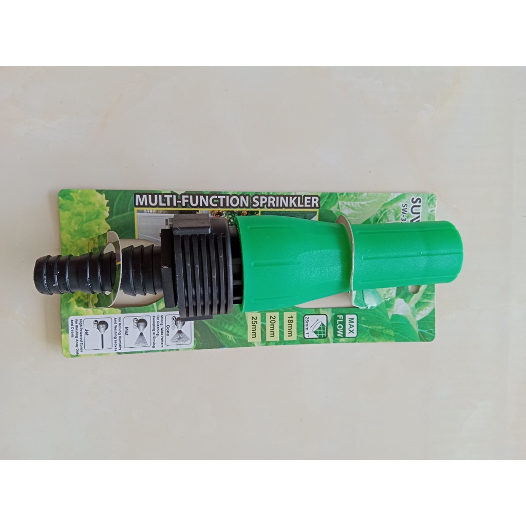 - Đầu vòi phun tưới cây xịt rửa xe sân vườn tăng áp đa năng - Hiệu SUWA