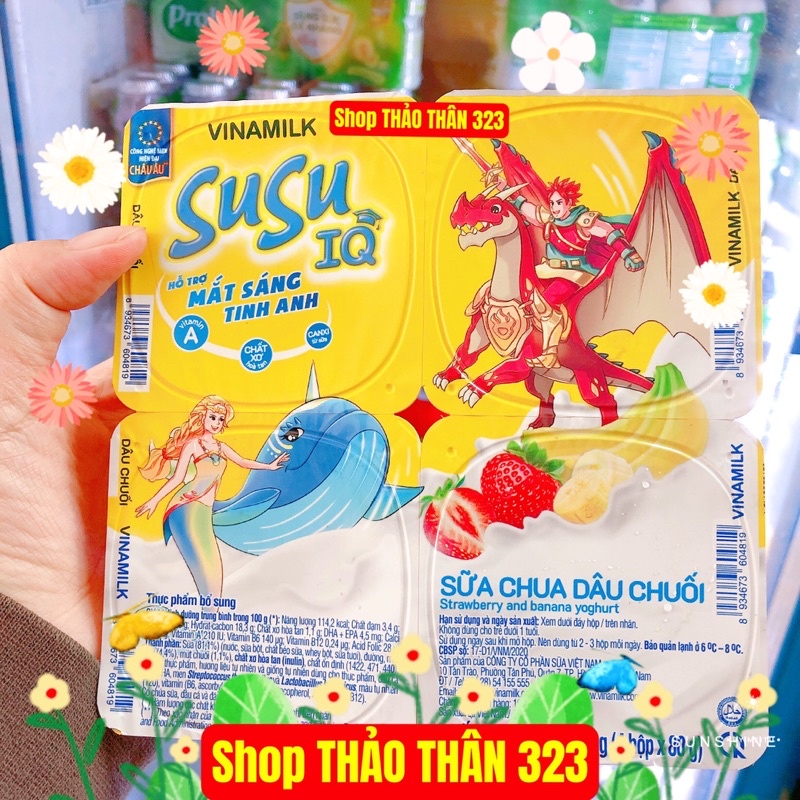 MẪU MỚI - Sữa Chua SuSu Vinamilk Nhiều Vị