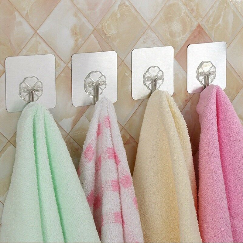 Set 4 móc treo khăn tắm gắn tường