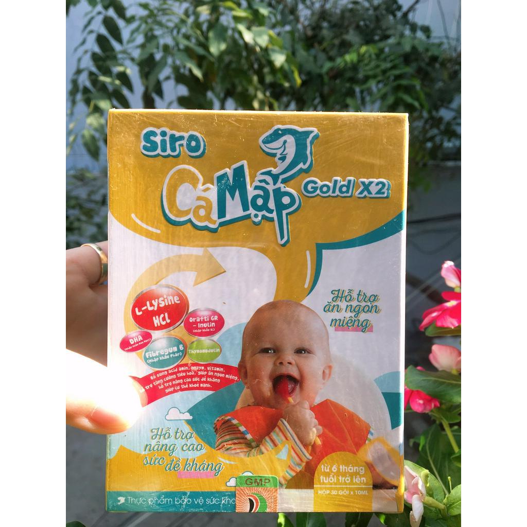 10 Gói Lẻ Siro Ăn Ngon Cá Mập Gold x2 Baby Shark