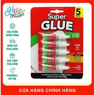 Bộ 5 ống keo siêu chặt uncle bills – super glue