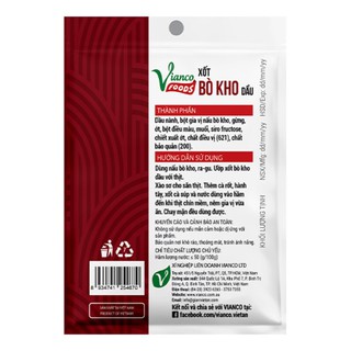 Sốt bò kho dầu Vianco gói (18g)