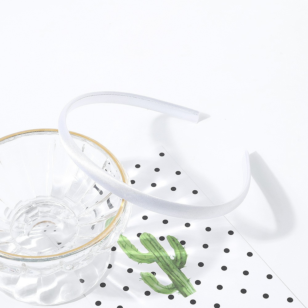 Băng Đô Cài Tóc Bằng Vải Satin 1cm B72 Hợp Thời Trang