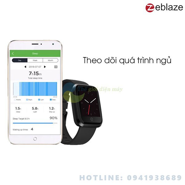 [SaleOff] Đồng hồ thông minh Zeblaze crystal 2 theo dõi sức khỏe bảo hành 12 tháng shop thế giới điện máy .