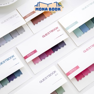 Giấy note đánh dấu trang nhiều màu dễ thương Monabook, giấy ghi chú dễ thương