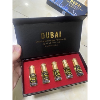 SET 5 CHAI TINH DẦU NƯỚC HOA DUBAI THƠM