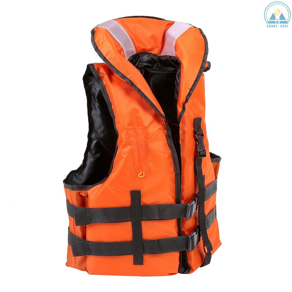 Sunny☀ Lixada Professional Polyester Adult Safety Life Jacket Survival Vest Swimming Boating Drifting with Emergency Whistle