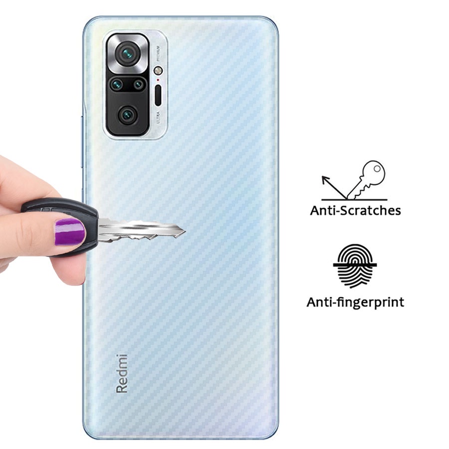 Miếng dán bảo vệ mặt sau và camera cho Xiaomi Mi 10T 11T Poco X3 NFC X4 F3 M3 Redmi Note 8 9 10 11 Pro 11S 10s 9s