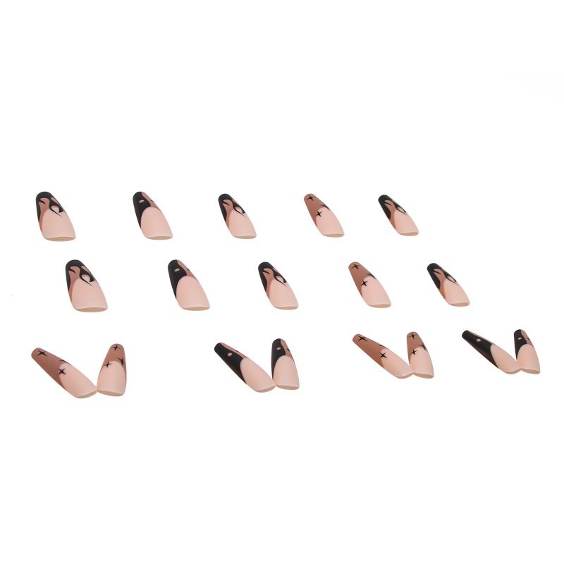 Bộ Móng Tay Giả Hình Ngọn Lửa Họa Tiết Da Báo Có Thể Tháo Rời