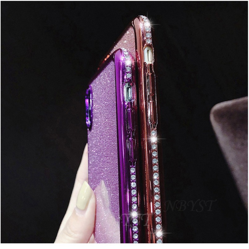 Ốp điện thoại TPU mềm đinh đá giả lấp lánh cho Samsung Galaxy S10 Plus S10e S10 5G M10 M20 M30 M30S | BigBuy360 - bigbuy360.vn