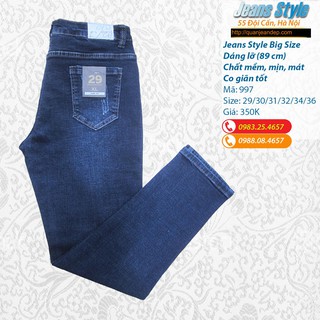 Jeans nữ dáng slim-boy big size