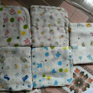 Khăn sữa xuất Nhật hoa ( 10 chiếc)