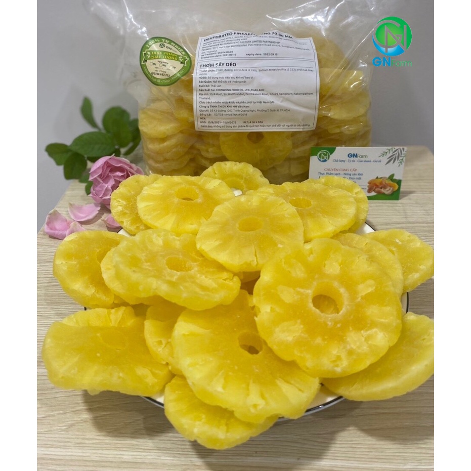Mứt Dứa Sấy Dẻo   Thái Lan 200g/500g/1Kg