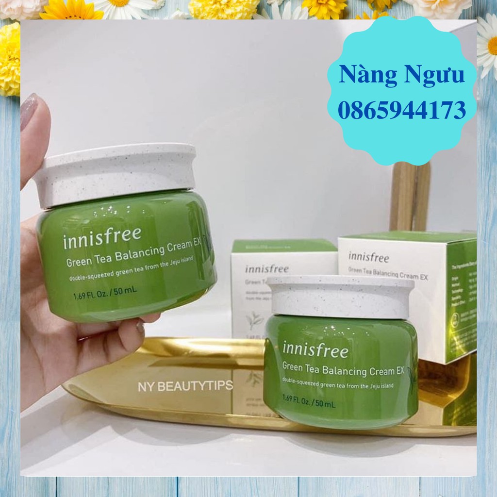 Kem Dưỡng Ẩm, Kem Dưỡng Trắng Da Innisfree Green Tea, Chống Lão Hóa và Ngăn Mụn, Hàng Chính Hãng Hàn Quốc | BigBuy360 - bigbuy360.vn