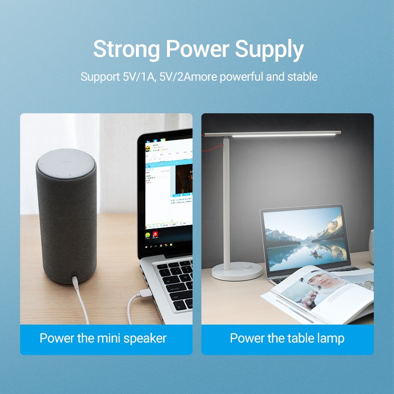 Vention Dây Cáp Sạc Nguồn USB Sang DC 3.5mm 5V Cho Hub / Quạt mini / Đèn Bàn