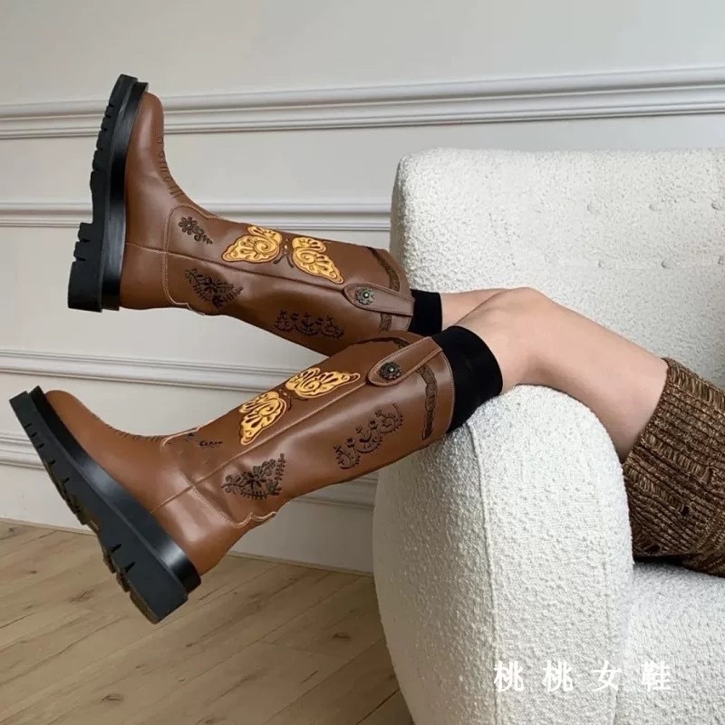 Giày boots cowboy cao bồi nữ
