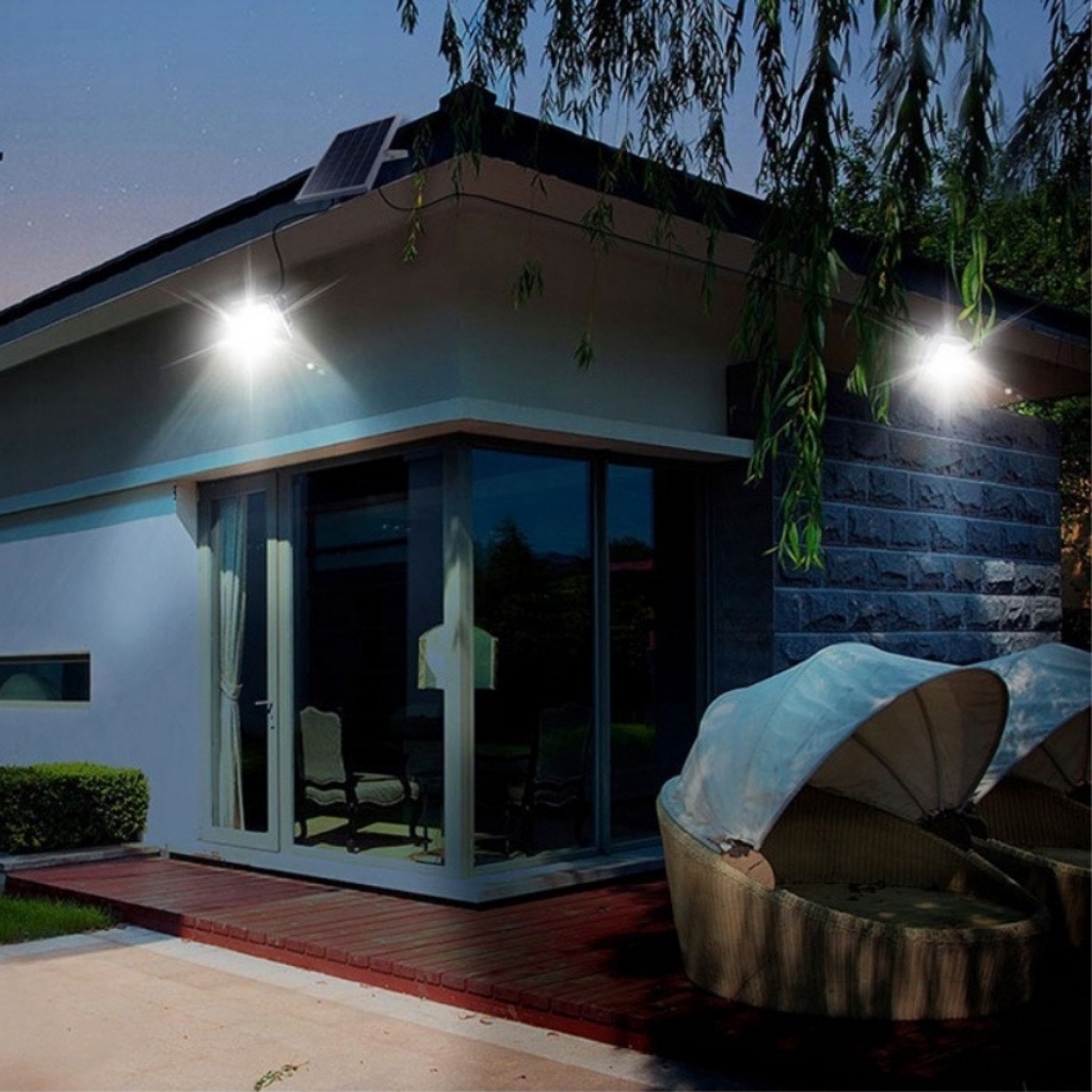 [Quà20K]Đèn Năng Lượng Mặt Trời,Đèn Led Pha Năng Lượng 4 khoang 100W,200W siêu sáng,SHOPNHATPHONG điều khiển, BH 2 năm