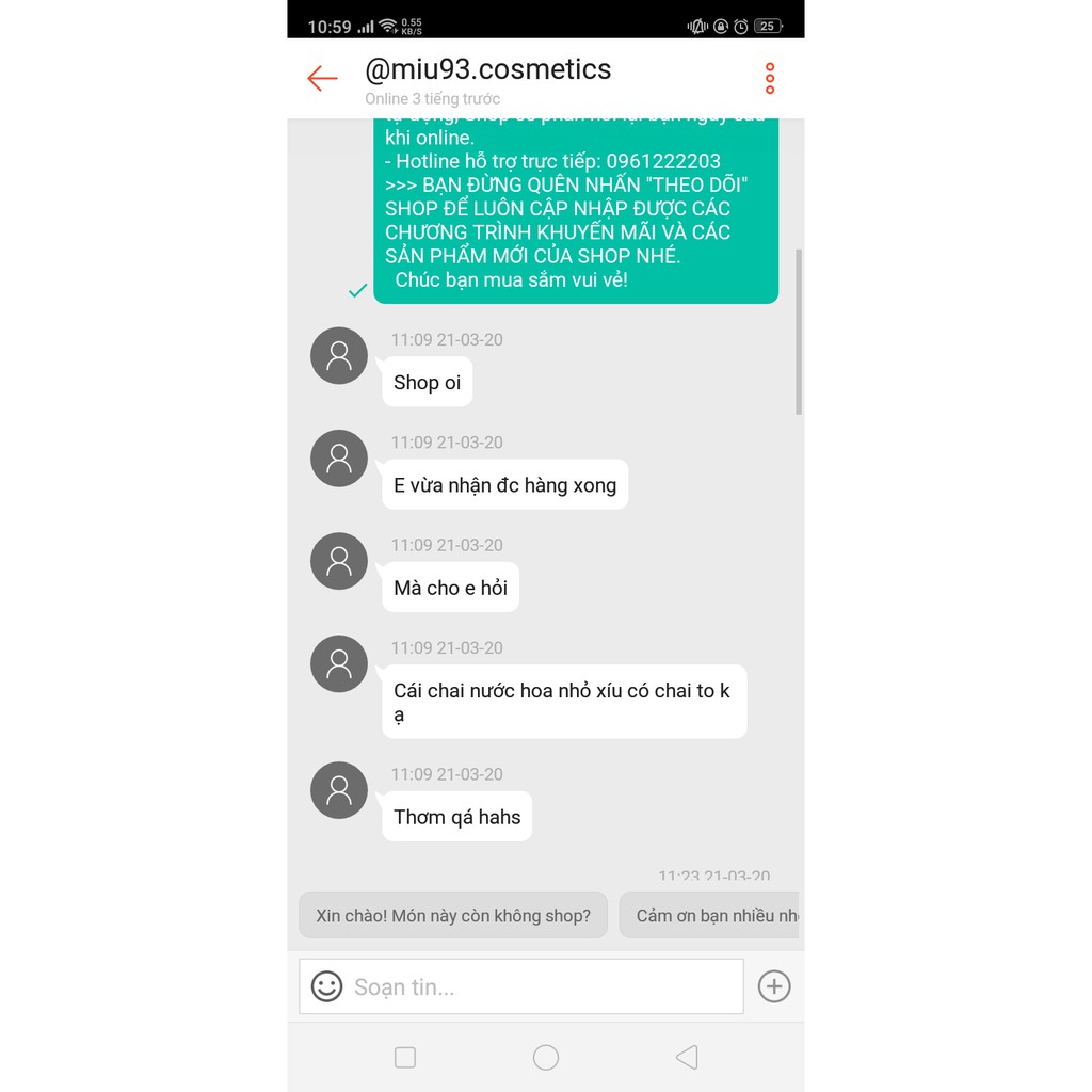 Nước hoa Laure 30ml chính hãng nhiều mùi, tặng kèm sample test 3ml mùi khác | Thế Giới Skin Care