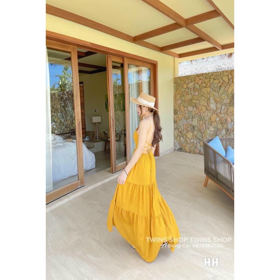 Váy maxi dáng dài, đầm đẹp mùa hè, hàng chuẩn đẹp bán shop, phom váy dưới 52kg | BigBuy360 - bigbuy360.vn