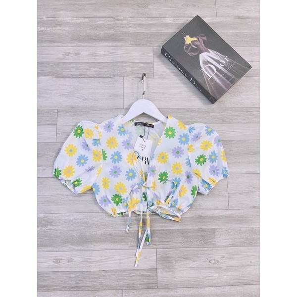 ÁO HOA BUỘC DÂY CHUN EO CLARA SIÊU XINH