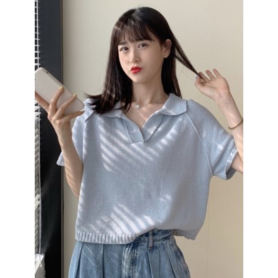 Áo Thun Polo Ngắn Tay Dáng Rộng Xinh Xắn Dành Cho Nữ 2020 | BigBuy360 - bigbuy360.vn