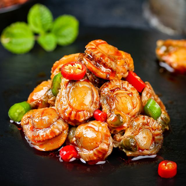 HẢI SẢN ĐÓNG HỘP 200g MỰC NGAO SÒ SỐT CAY NGON ĐỒ ĂN VẶT HOT