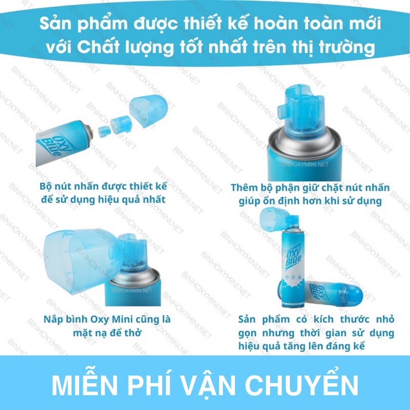 [HÀ NỘI] Bình Oxy Mini Cầm tay cung cấp Oxy tinh khiết 99%