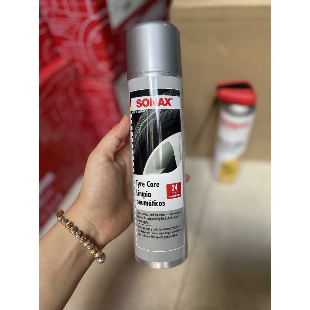 Làm đen bóng, bảo dưỡng lốp xe cao su mềm mại dạng bọt 400ml - Sonax tyre care