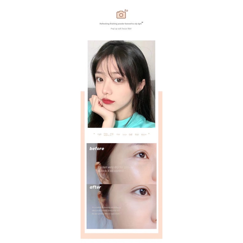 Phấn Phủ Trang Điểm Lâu Trôi Không Thấm Nước Chống Dầu 3 Màu Alenenbenson