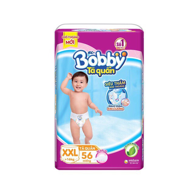 ✅Bỉm quần Bobby siêu thấm size M60/L54/XL48/XXl44