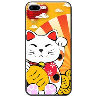 Ốp lưng IPhone 7 Plus, 8 Plus in hình Mèo thần tài hoàng kim
