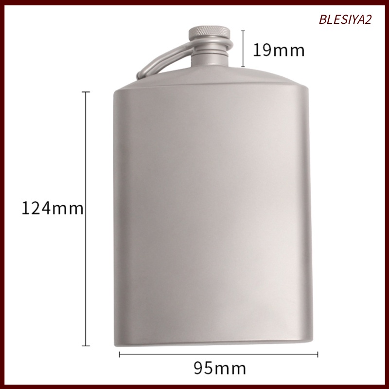 Portable Titanium Hip Flask Liquor Drink Bottle Container Barware 260ml/9 oz