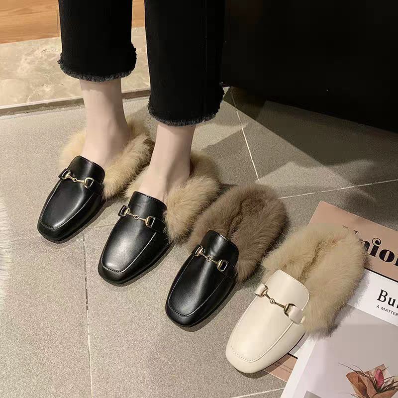 (Video/Sẵn 36,37,38) Dép sục lót lông thời trang A23 | BigBuy360 - bigbuy360.vn