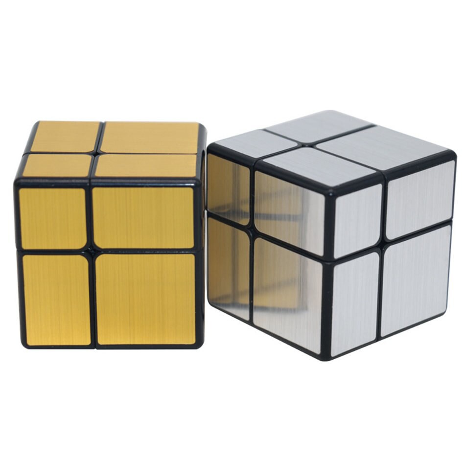 Đồ Chơi Rubik Qiyi Mirror Bạc 2x2 - Rubik Biến Thể Giúp Phát Riển IQ