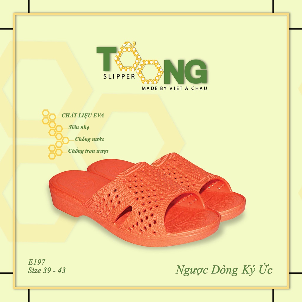 Dép Tổ Ong Tết Nhâm Dần 2022 Siêu Bền, Siêu Nhẹ, Chống Trơn Trượt, Đế Dày 3,5cm Hàng Chất Lượng Cao