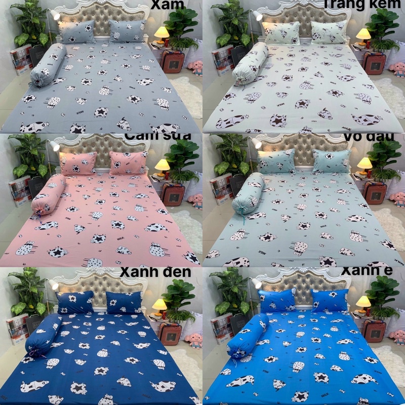 Bộ Drap thun Hàn Quốc mẫu hoạt hình cho bé