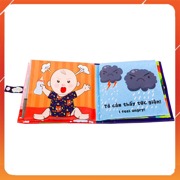 Sách Vải Song Ngữ Bé Cảm Thấy Thế Nào Cho Trẻ Từ 0-4 Tuổi