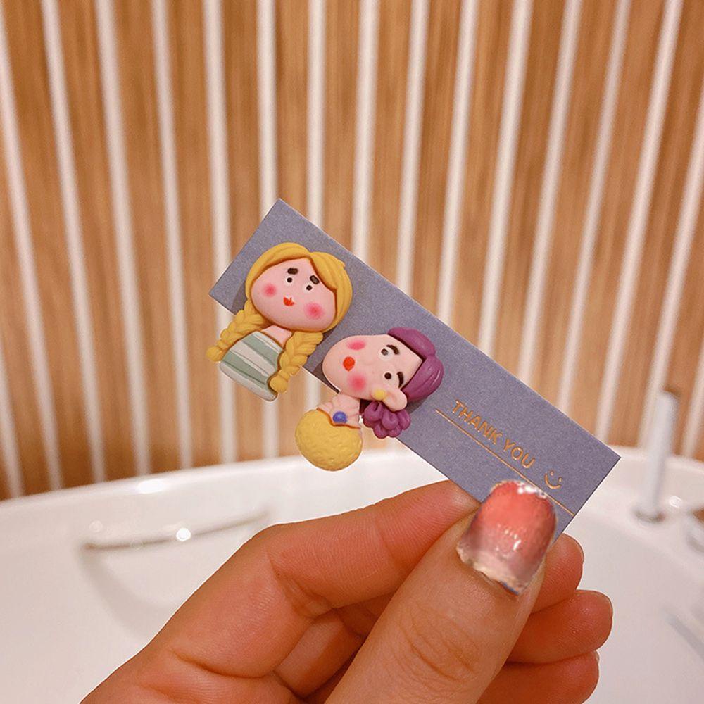 1 Bông Tai Hoạt Hình Bằng Resin Phong Cách Hàn Quốc Dễ Thương Cho Nữ