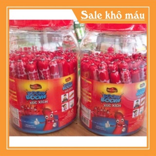 [ Xả Tồn ] Xúc Xích Ăn Liền Mai Vàng 1 Lọ 50 Cái x 23 Gam, Xúc Xích Lợn Tiệt Trùng Sỉ Đồ Ăn Vặt Hà Nội Giá Rẻ Siêu Ngon