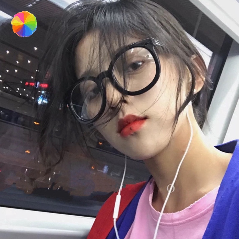 Mắt Kính Gọng Trong Suốt Chống Ánh Sáng Xanh Phong Cách Hàn Quốc