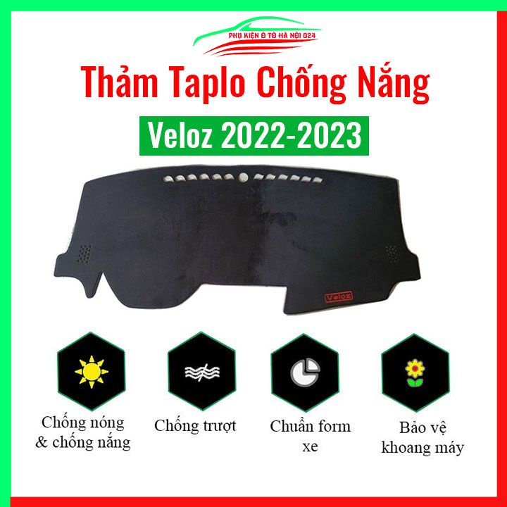 Thảm taplo Veloz 2022-2023 chống nóng chói mắt mở rộng tầm nhìn khi lái xe
