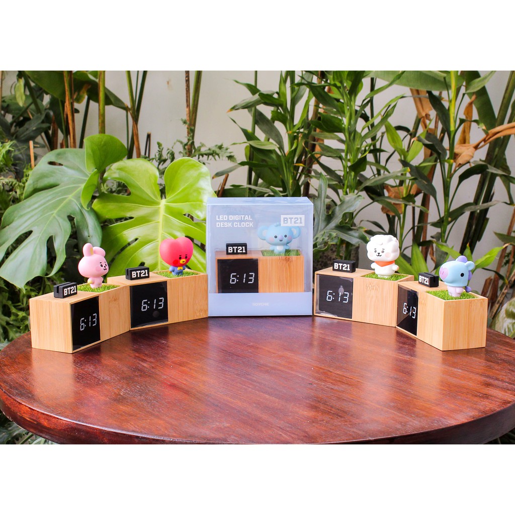 ĐỒNG HỒ ĐỂ BÀN PHIÊN BẢN BT21 BABY LED DIGITAL DESK CLOCK (CÓ ẢNH THẬT)