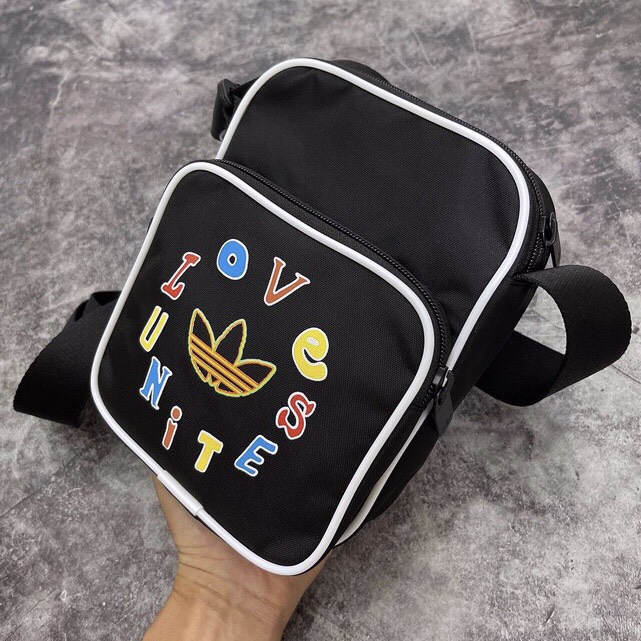 ⚡️ Túi Đeo Chéo Minibag Adi.das Originals Pride Mini Bag - Black HÀNG XUẤT DƯ FULL TEM TAG