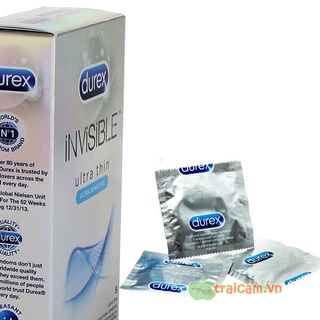 Bao cao su siêu mỏng Durex Invisible