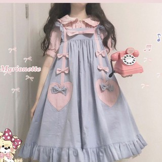 Đầm lolita tết nơ hai bên lên màu cực đẹp😚 có ảnh thật 😚 rin sesshomaru😚jk😚op😚
