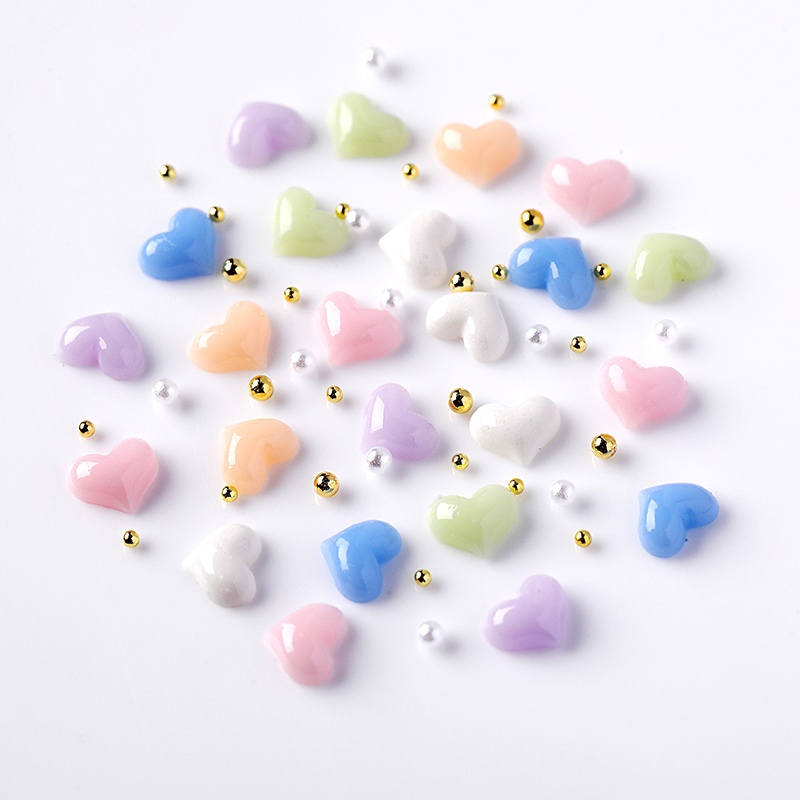 Phụ kiện trang trí móng DIY UR SUGAR bằng nhựa resin có thể thay đổi màu sắc nhiều kiểu tùy chọn